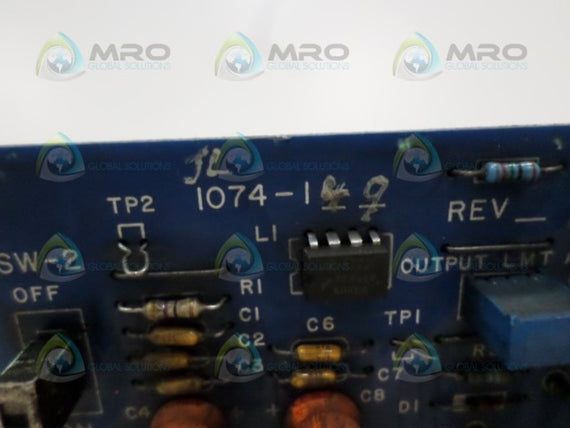 CONTROL TECHNIQUES 1074-1 POWER SUPPLY BOARD * USED *