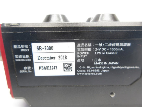 KEYENCE SR-2000 24VDC NSNP