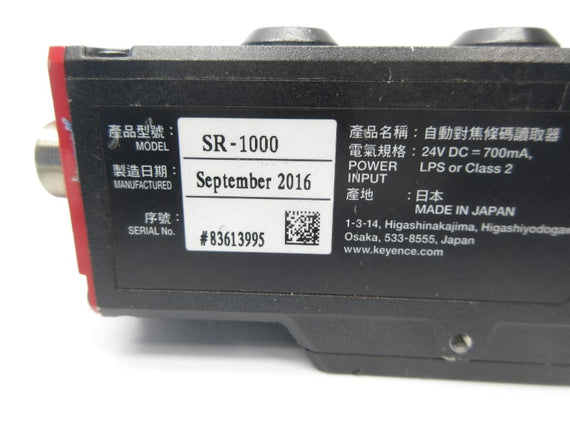 KEYENCE SR-1000 24VDC UNMP