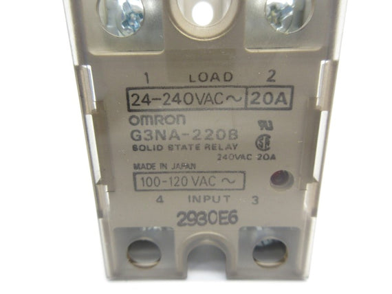 OMRON G3NA-220B 100-120VAC 20A NSNP