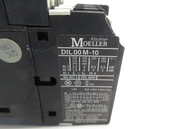 KLOCKNER MOELLER DIL00M-10 220/240V 20A NSNP