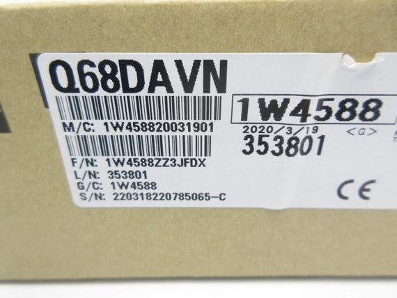 MITSUBISHI Q68DAVN 24VDC 0.2A NSMP