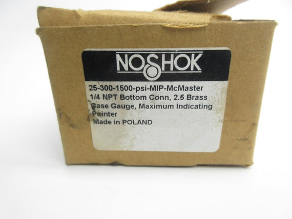 NOSHOK 25-300-1500 0-1500PSI 1/4" NSMP