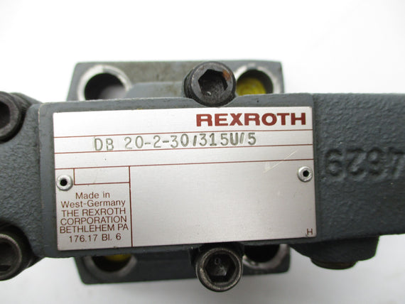 REXROTH DB20-2-30/315U/5 (AS PICTURED) NSNP