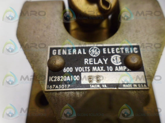 GE IC2820A100BB RELAY *USED*