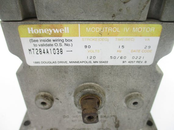 HONEYWELL M7284A1038 120V 15S  UNMP