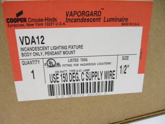 CROUSE HINDS VDA12 120V 1/2" NSMP