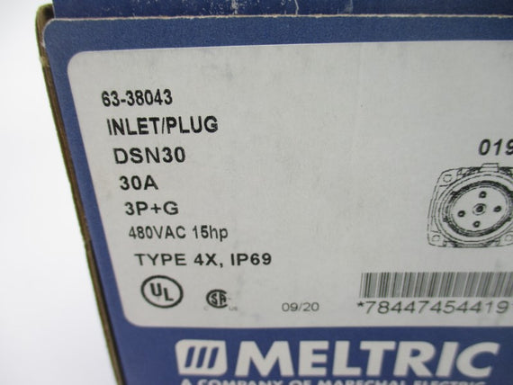 MELTRIC 63-38043 480VAC 30A NSMP