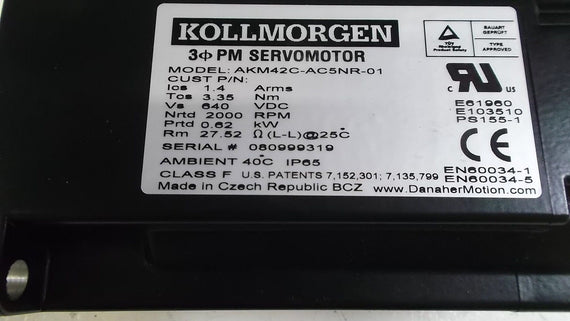 KOLLMORGEN AKM42C-AC5NR-01 *NEW NO BOX*