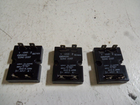 LOT OF 3 OMRON G3NE-205TV *NEW NO BOX*