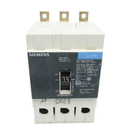 SIEMENS NGB3B015 250V 15A (AS PICTURED) UNMP