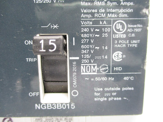 SIEMENS NGB3B015 250V 15A (AS PICTURED) UNMP