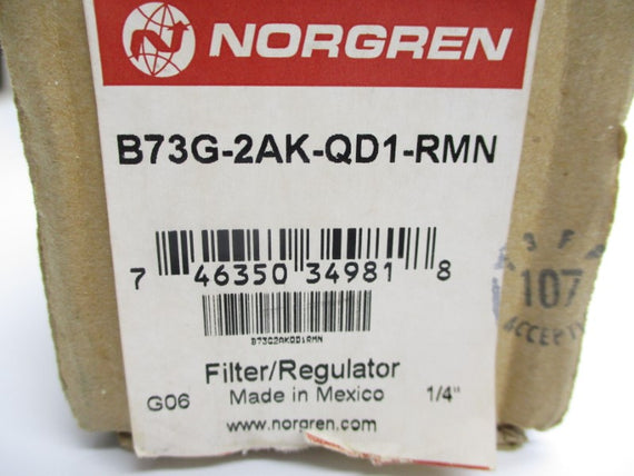 NORGREN B73G-2AK-QD1-RMN 250PSI 1/4" NSMP