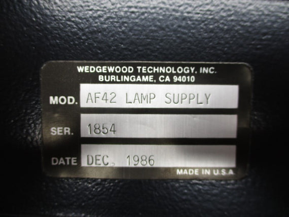 WEDGEWOOD TECHNOLOGY AF42 NSNP