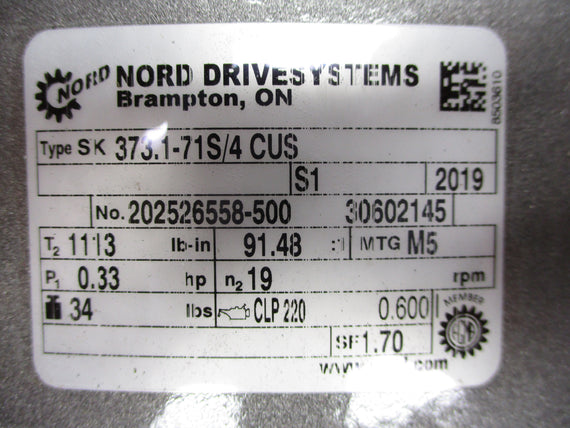 NORD SK373.1-71S/4 NSNP