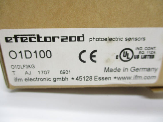 IFM EFECTOR 01DLF3KG 01D100 18-30VDC NSMP