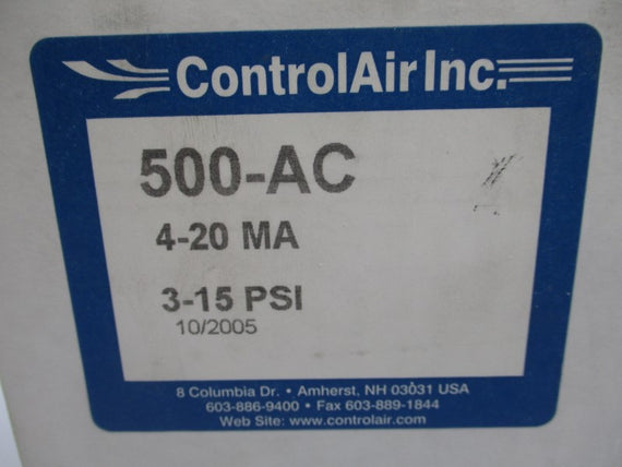 CONTROLAIR 500-AC 18-100PSI NSMP