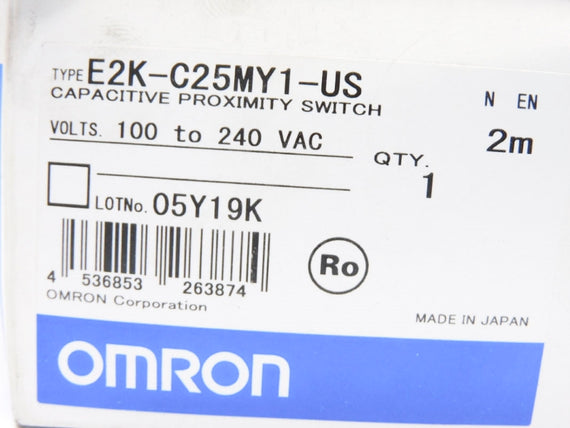 OMRON E2K-C25MY1-US 100-240VAC 2M NSMP