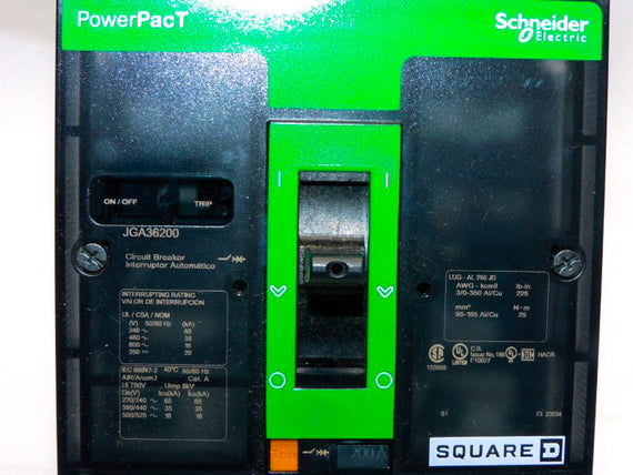 SQUARE D JGA36200 600V 200A (GREEN) NSMP