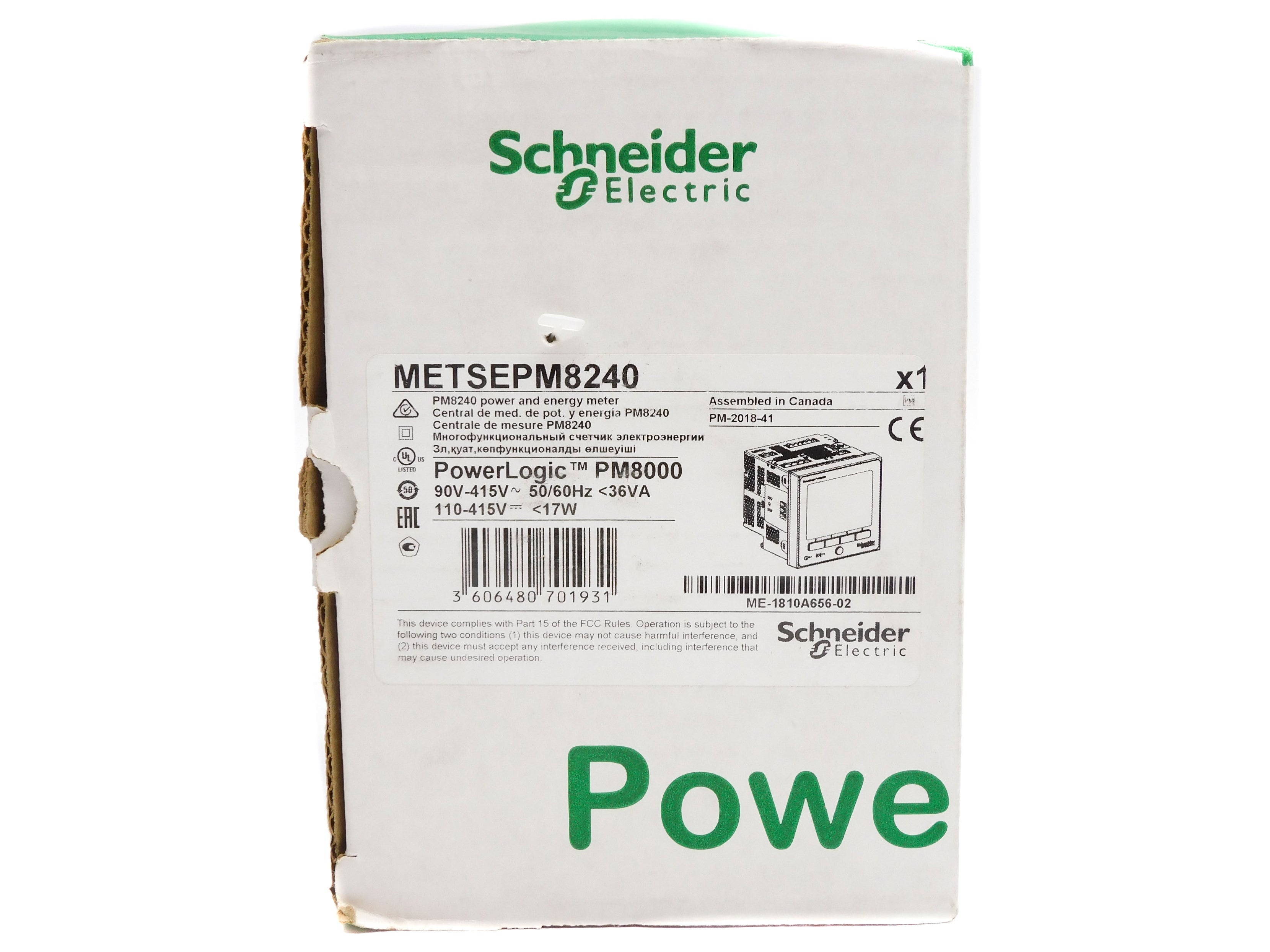 METSEPM8240 - Schneider Electric - Power Meter, PM8000 Series, PowerLogic