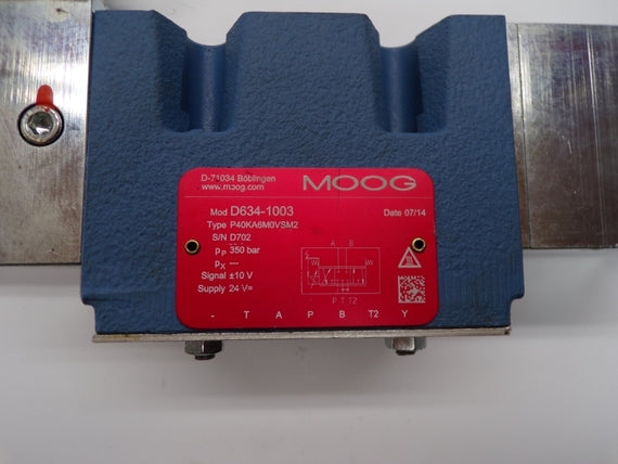 MOOG D634-1003 P40KA6M0VSM2 24VDC NSNP