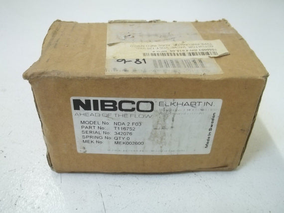 NIBCO NDA2F03 ACTUATOR VALVE *NEW IN BOX*