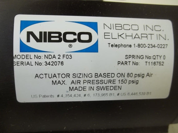 NIBCO NDA2F03 ACTUATOR VALVE *NEW IN BOX*