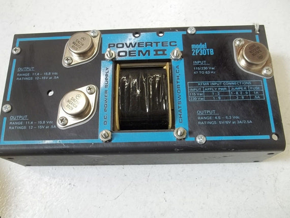 POWERTEC 2P30TB POWER SUPPLY *USED*