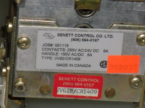 SENETT CONTORL VV62/CR1409 *NEW*