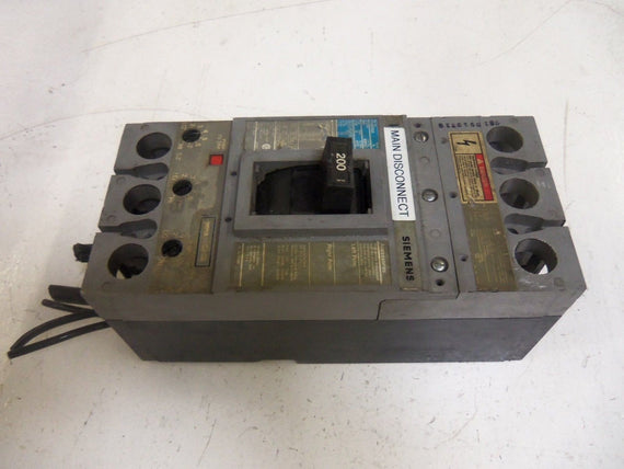 SIEMENS FD63B200 CIRCUIT BREAKER 200A *USED*