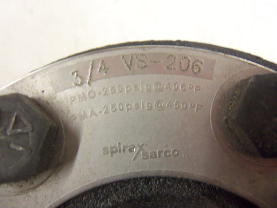 SPIRAX SARCO VS-206 STEAM TRAP 3/4" *USED*