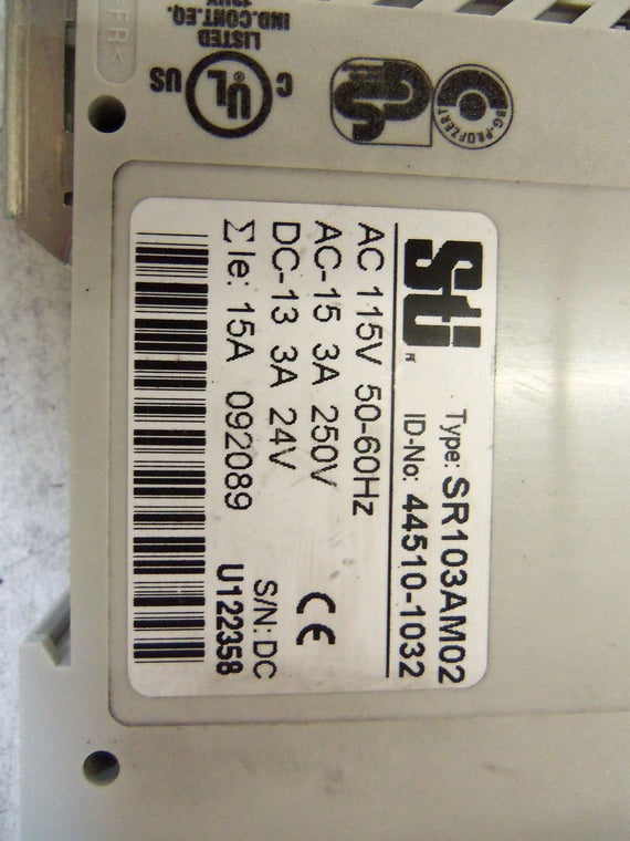 STI SAFTEY RELAY SR103AMO2 *NEW IN BOX*