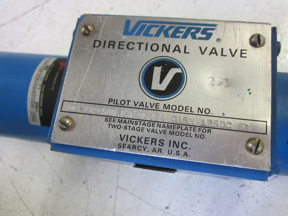 VICKERS  DG4S4 015N 125DC 51 PILOT VALVE  *USED*