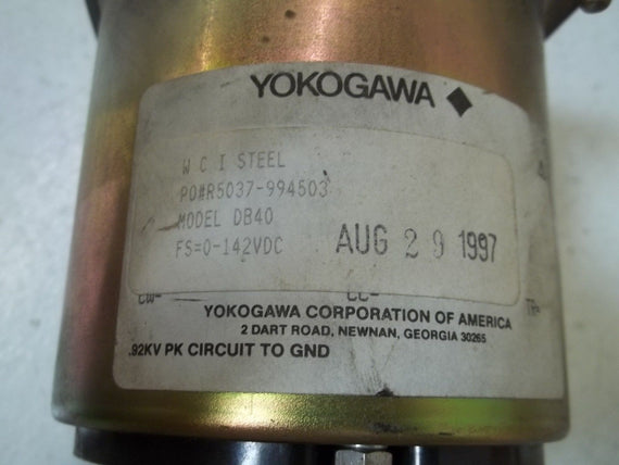 YOKOGAWA DB40 PANEL METER 0-350 *USED*