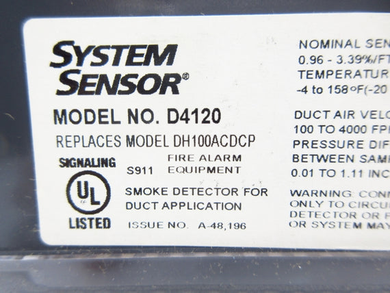 SYSTEM SENSOR D4120 NSMP