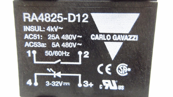 CARLO GAVAZZI RA4825-D12 480V 25A NSNP