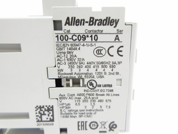 ALLEN BRADLEY 100-C09D10 SER. A 110/120V 32A (WH) NSMP