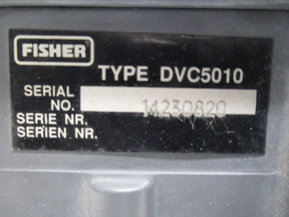 FISHER DVC5010 CONTROLLER POSITIONER * USED *