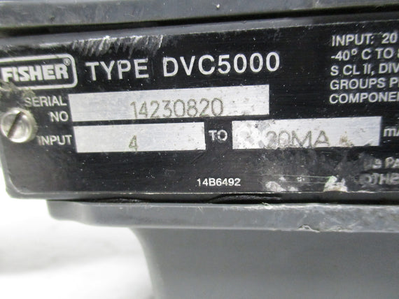 FISHER DVC5010 CONTROLLER POSITIONER * USED *