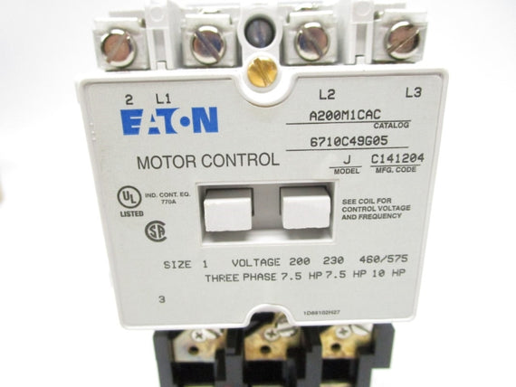 EATON A200M1CAC 6710C49G05 110/120V NSMP