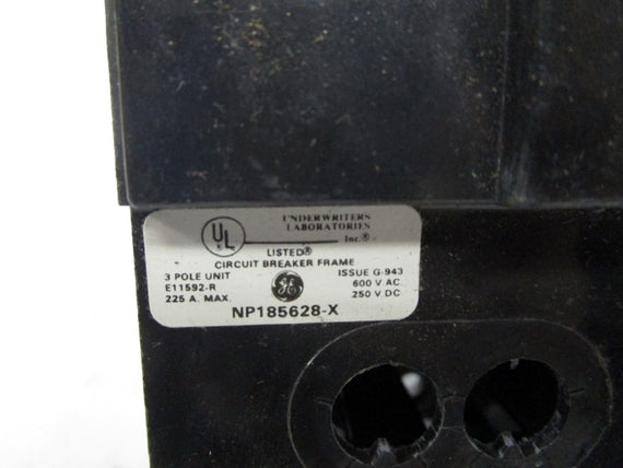 GENERAL ELECTRIC THFK236F000 600VAC 225A (FRAME ONLY) NSMP