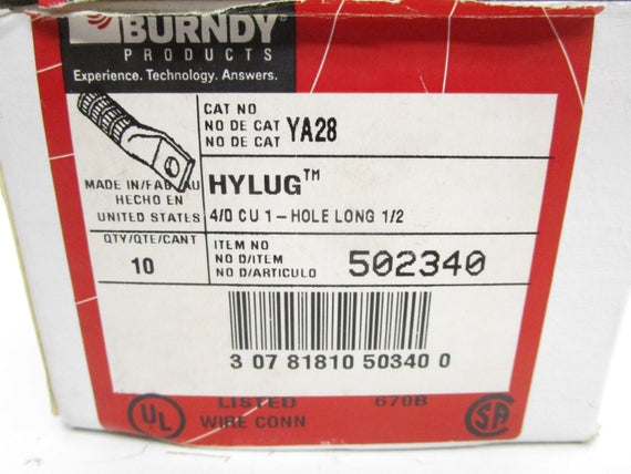 BURNDY YA28 (PKG OF 10) NSMP