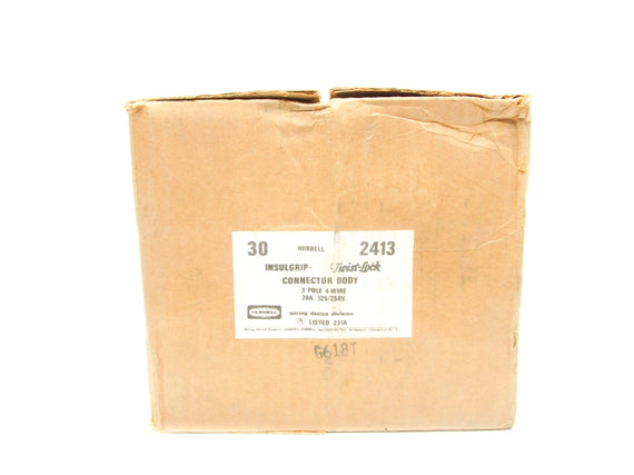 HUBBELL 2413 (PKG OF 30) 250V 20A NSFS