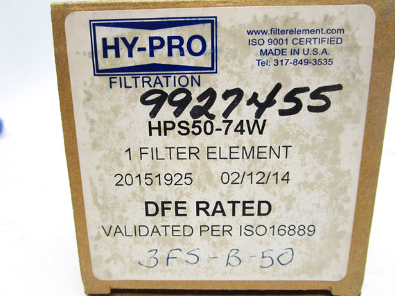 HY-PRO FILTRATION HPS50-74W NSMP