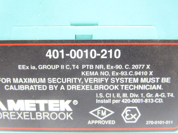 AMETEK 401-10-210 401-0010-210 UNMP