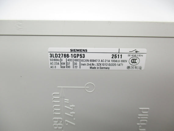 SIEMENS 3LD2766-1GP53 690V 100A NSNP