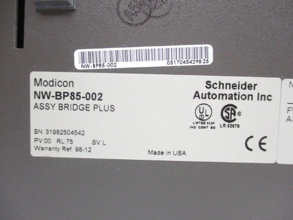 SCHNEIDER AUTOMATION NW-BP85-002 NSNP