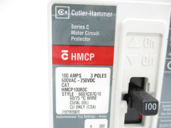 CULTER HAMMER HMCP100R3C SER. C 600VAC 100A NSMP