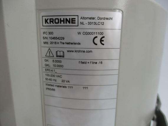 KROHNE NL-3313LC12 IFC300W 100-230VAC  NSMP