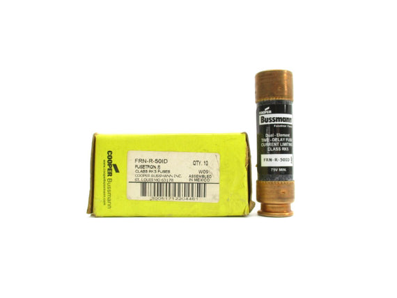 BUSSMANN FRN-R-50ID 250VAC 50A (PKG OF 10) (YELLOW) NSMP